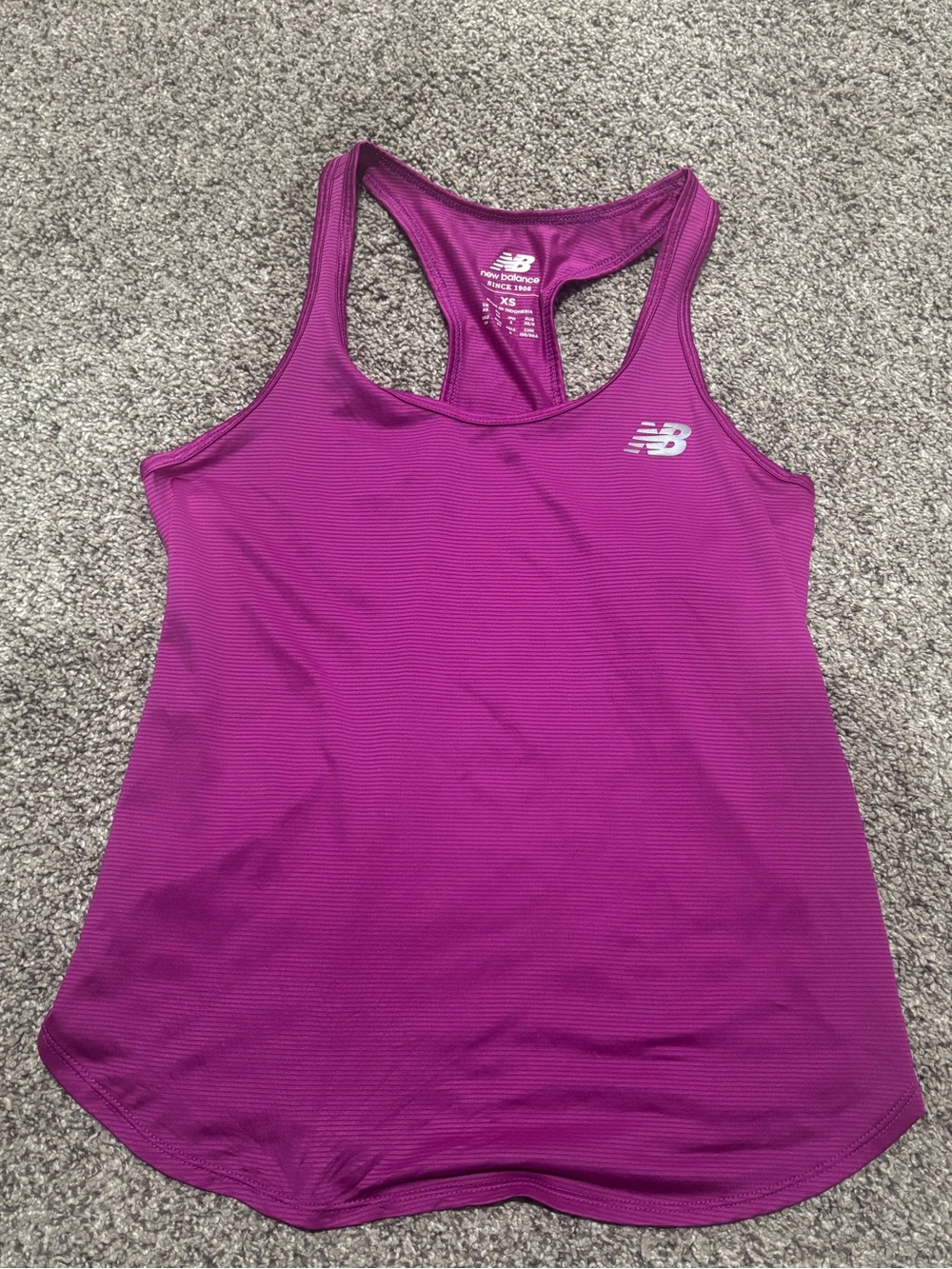 New Balance Magenta/Purple Racerback Performance Tank